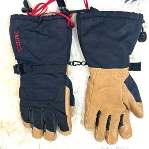 Marmot size small goretex leather ski gloves